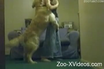 Grand dog goes all the way with helpless mistress